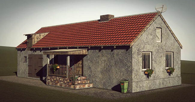 Мод дом House In Old Style v1.0.0.0 Farming Simulator 19