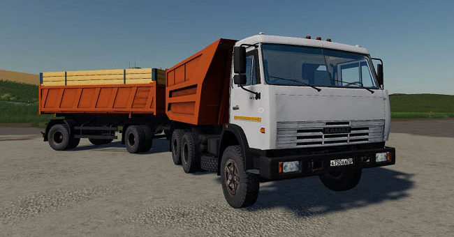 Мод грузовик КамАЗ-55111 «Совок» v1.3 ФС2019