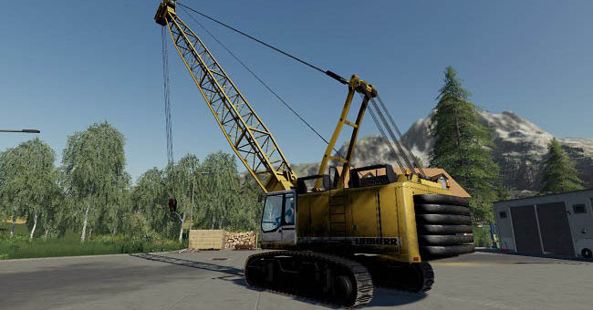 Мод кран Liebherr HS875HD v0.1 Farming Simulator 2019