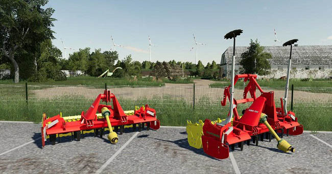Мод борона Poettinger Lion 3002-4002 v1.0.0.0 FS19