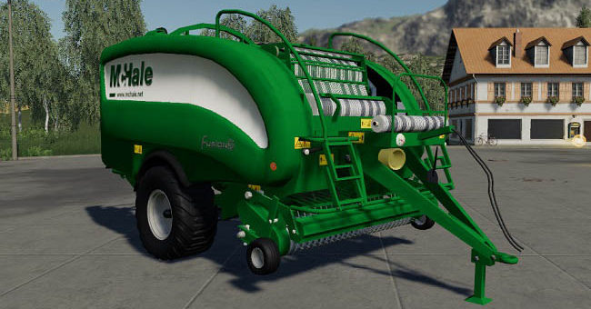 Мод тюковщик Mchale Fusion 3 v1.0.0.0 Farming Simulator 19