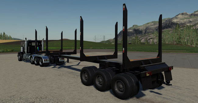 Мод прицеп MedLog Trailer v1.0.0.0 Farming Simulator 19
