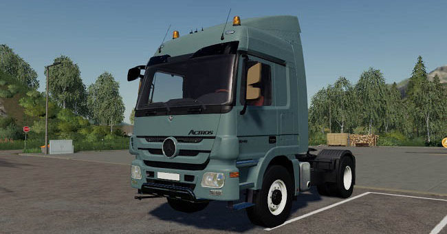 Мод тягач Mercedes Actros Highway v1.0 Farming Simulator 19