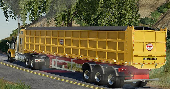 Мод прицеп Semi-Tipper 70000/6 v1.0.0.1 Farming Simulator 19