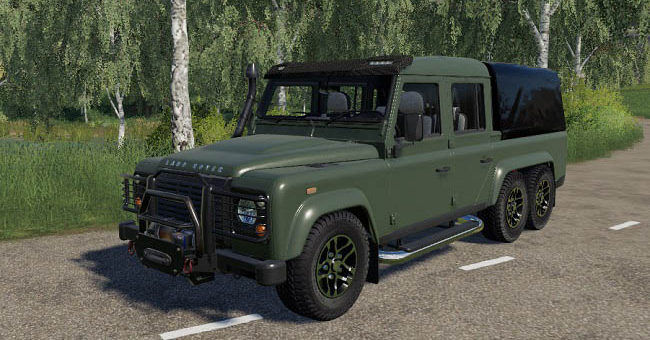 Мод внедорожник Land Rover Defender 110 6x6 v1.0 FS19