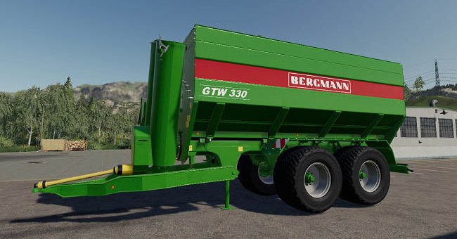 Мод прицеп Bergmann GTW 330 v1.0.0.0 Farming Simulator 19