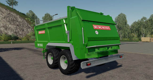 Мод прицеп Bergmann TSW4190 v1.1.0.0 Farming Simulator 19