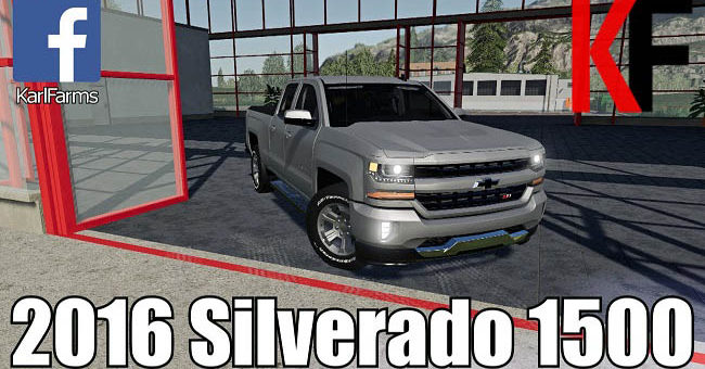 Мод авто Chevrolet Silverado 1500 v1.1 Farming Simulator 2019