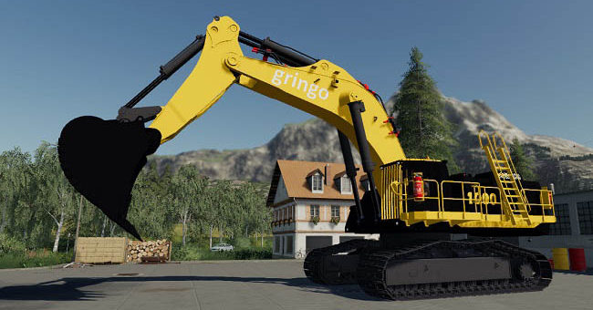 Мод экскаватор Gringo t800 v1.5.0.0 для Farming Simulator 19