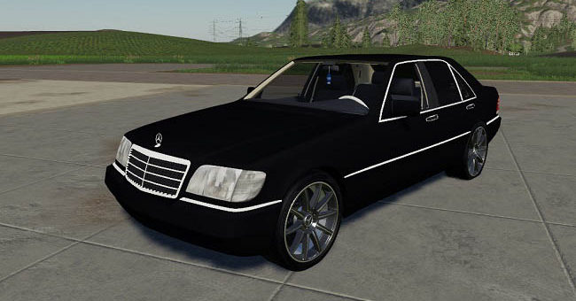 Мод авто Mercedes-Benz W140 500SE v2.0.0.0 Farming Simulator 19