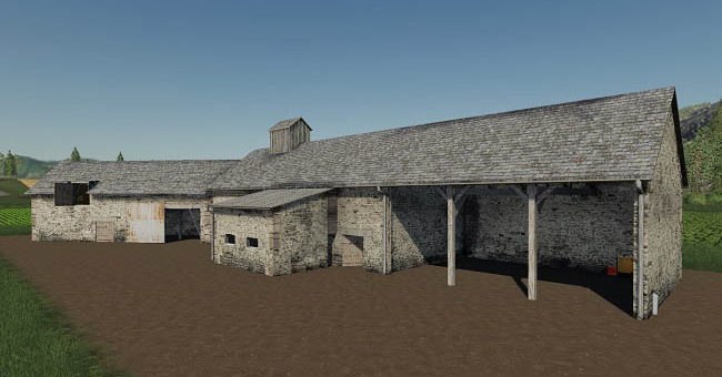 Мод сарай Old Stone Barn Placeable v1.1 FS2019