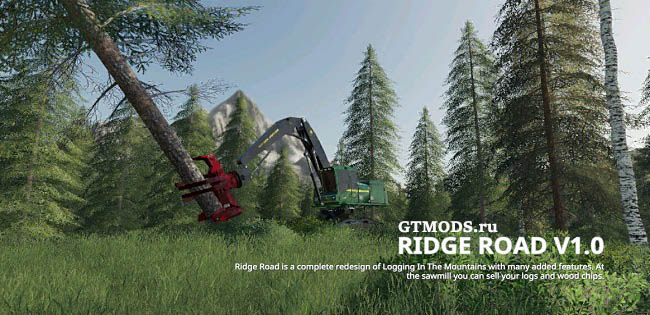 Мод карта Ridge Road Map v1.0.0.0 Farming Simulator 19