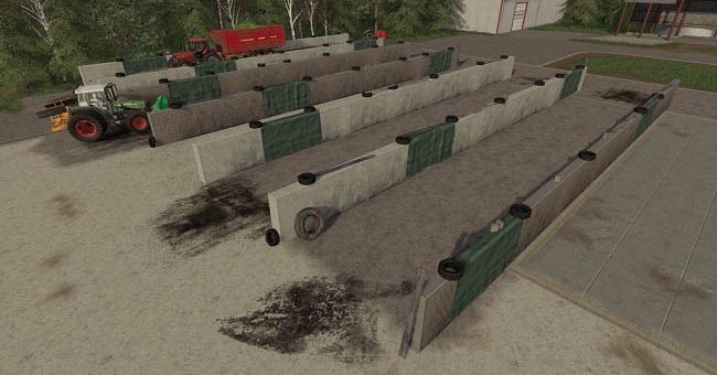 Мод бункер Small Bunker Silo Set v1.0.0.0 Farming Simulator 19
