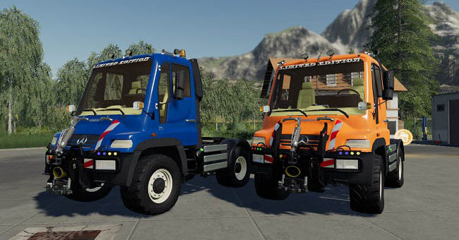 Мод грузовик Unimog U400 v1.0.0.2 Farming Simulator 19