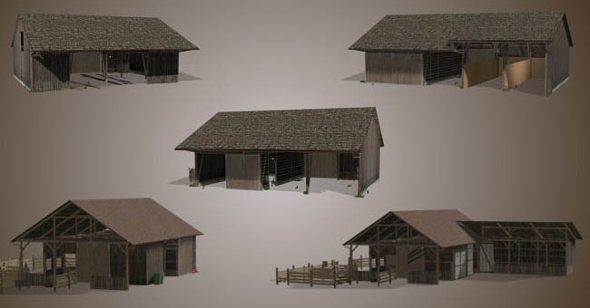 Мод ПАК Barn Package v1.0.0.0 Farming Simulator 2019