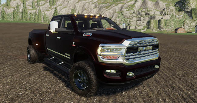 Мод авто Dodge Ram 3500 Revised v3.1.1 Farming Simulator 19