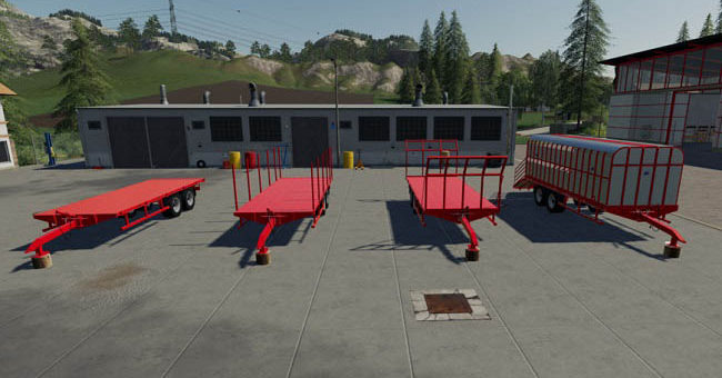 Мод прицеп Johnston Brothers Modular Trailer v1.0.0.0 FS19