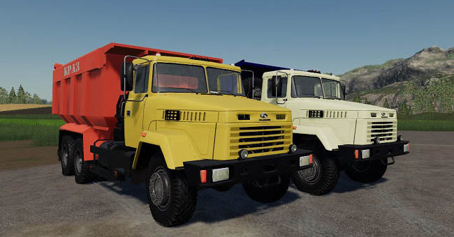 Мод ПАК КрАЗ-65055 Фарминг Симулятор 2019