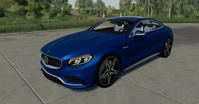 Мод авто Mercedes-Benz S500 Coupe v1.0 Farming Simulator 19