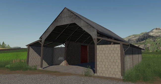 Мод амбар Old Brick Barn v1.0.0.0 Farming Simulator 2019