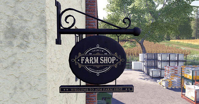 Мод магазин Placeable Farm Shop v1.0.0.0 Farming Simulator 19