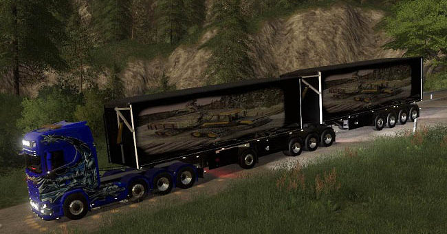 Мод прицеп Woodchips trailer v2.0 Farming Simulator 2019