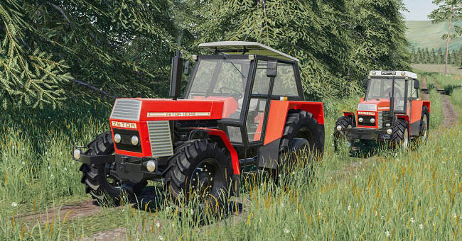 Мод трактор Zetor 12045-16145 Pack v2.0.0.0 Farming Simulator 19