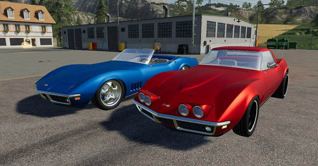 Мод авто Chevrolet Corvette C3 1968 v1.0.0.0 Farming Simulator 19