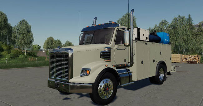 Мод грузовик Freightliner Service Truck Edited v0.1 FS19
