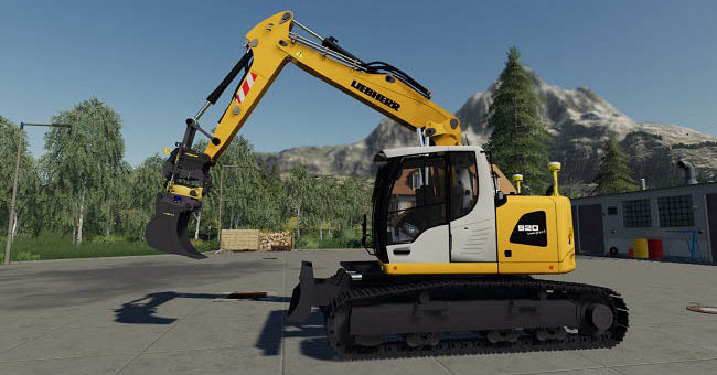 Мод экскаватор Liebherr A920 Compact v1.0.0.0 FS2019