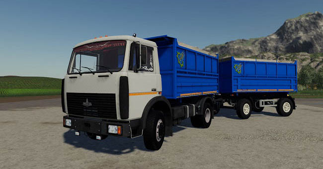 Мод ПАК МАЗ 5551А2 и Прицеп v1.0.0.0 FS19