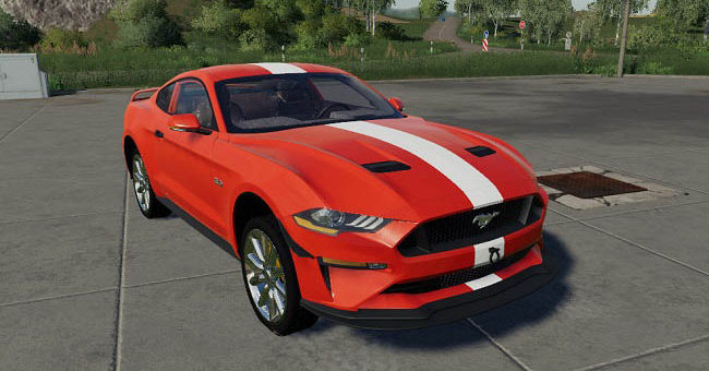 Мод авто Ford Mustang GT 2018 v1.0.0.0 Farming Simulator 19
