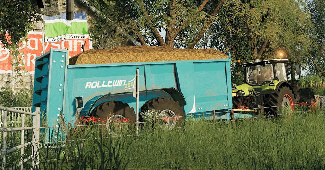 Мод навозоразбрасыватель Rolland RollTwin 205 v1.0.0.0 FS19