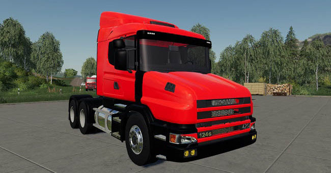 Мод грузовик Scania 124G v1.0.0.0 Farming Simulator 2019