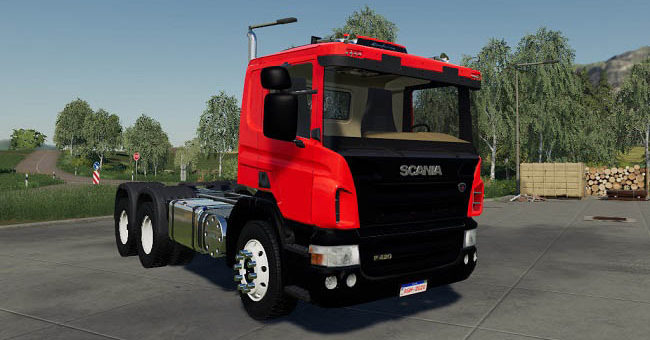 Мод тягач Scania P420 v1.0.0.0 Farming Simulator 19