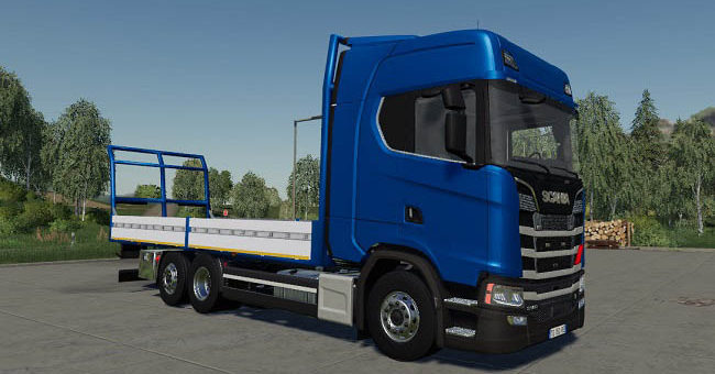 Мод грузовик Scania S580 6x2 v1.3.0.0 Farming Simulator 19