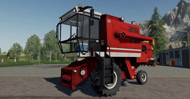 Мод комбайн Zmaj 142 white Edition v1.0.0.0 Farming Simulator 19