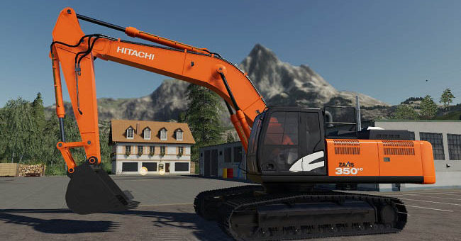 Мод экскаватор Hitachi 350LC6 v1.2 Farming Simulator 19