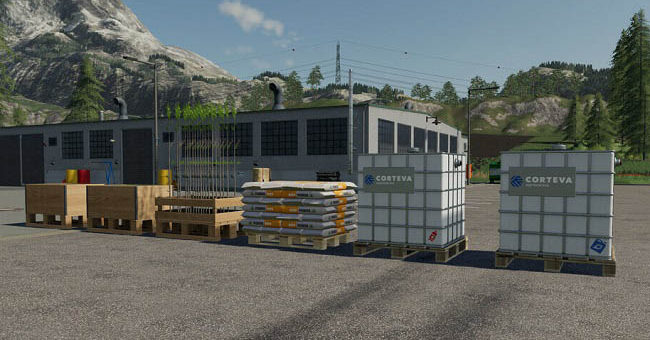 Мод поддоны Pallets v1.0.0.0 Farming Simualtor 2019