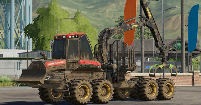 Мод форвардер Ponsse Bison Shuttle v1.0.0.0 FS2019