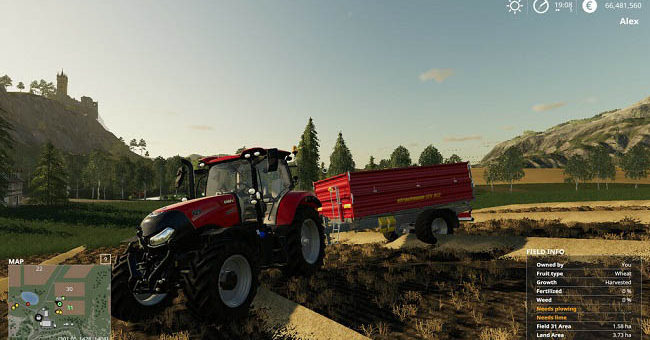 Мод скрипт Additional Field Info v1.0.2.0 FS2019