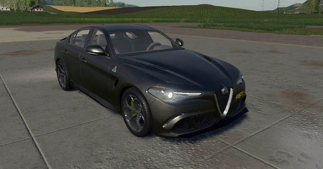 Мод авто Alfa Romeo Giulia v1.0 Farming Simulator 19