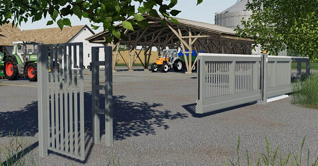 Мод ворота Electric Sliding Gate v1.0.0.0 Farming Simulator 2019