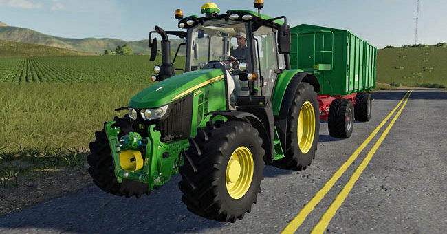 Мод трактор John Deere 6M Series v1.0.0.0 Farming Simulator 19
