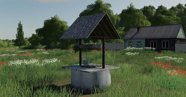 Мод колодец Village Well v1.0.0.0 Farming Simulator 19
