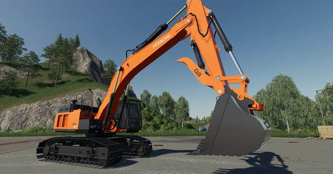 Мод экскаватор Hitachi Zaxis 470LC v1.0.0.0 FS2019