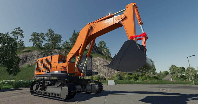 Мод экскаватор Hitachi EX1200-7 v1.0.0.0 FS2019