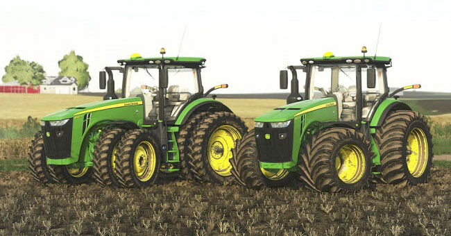 Мод трактор John Deere 8R US Series v2.0.0.0 Farming Simulator 19
