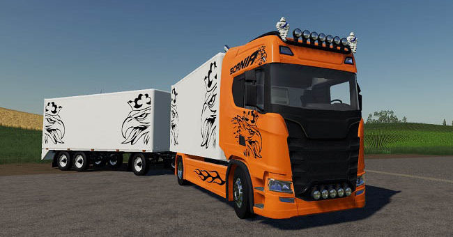 Мод грузовик Scania Forain X v1.0.0.0 Farming Simulator 19