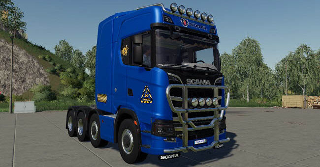 Мод тягач Scania Heavy Hauler 8x4 v1.0.0.0 FS2019